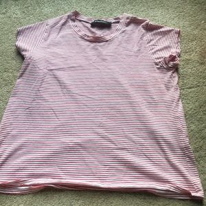 🌟new Reformation stripe tee shirt size small